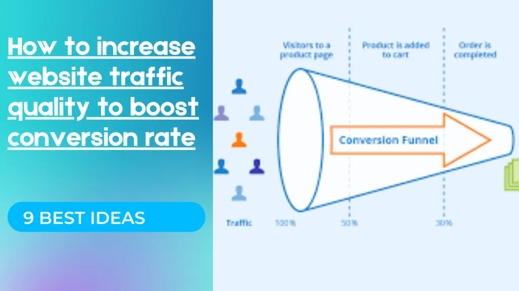 9 Best ideas to increase website traffic quality to boost conversion rate