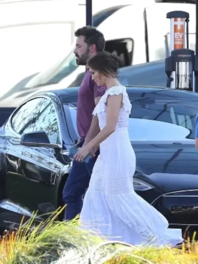 J LO holds Affleck’s hand while visiting the film Nike’s set with Emme