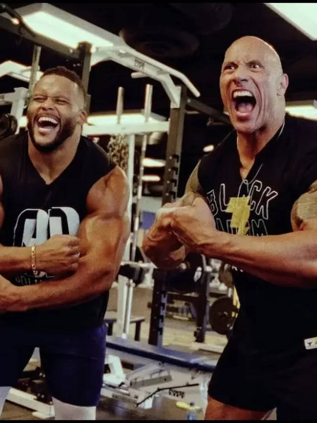 The rock’s workout with NFL player Donald, moment was captured