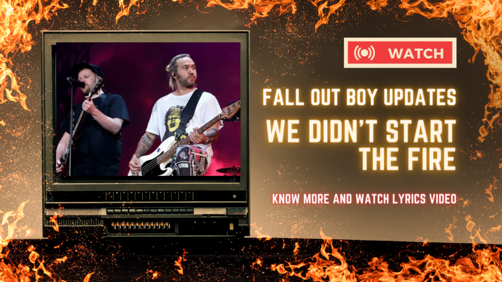 Fall Out Boy Updates "We Didn't Start the Fire" for the 21st Century