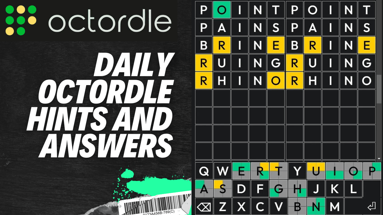 Today's Octordle Answers (August 2024), Hints How to Play Octordle Game