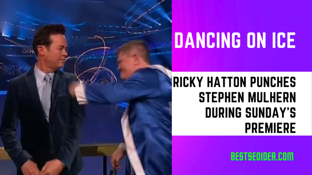 Dancing On Ice: Ricky Hatton punches Stephen Mulhern during Sunday's premiere