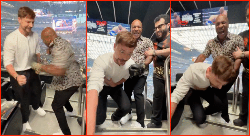 Viral Knockout: Mike Tyson Floors MrBeast in Canelo v Crawford Spectacle