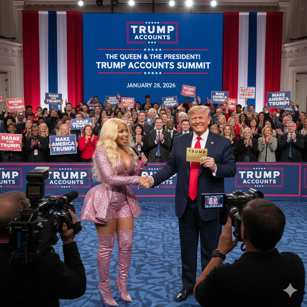 The "Queen" and the President: Nicki Minaj Joins Trump to Launch "Trump Accounts"