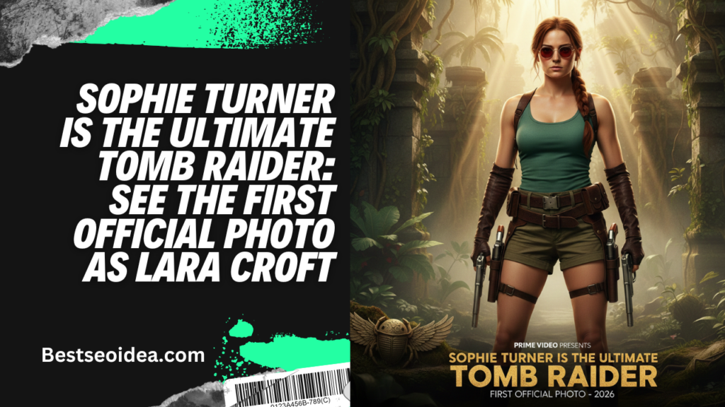 Sophie Turner Is the Ultimate Tomb Raider: See the First Official Photo as Lara Croft 3 Sophie Turner Is the Ultimate Tomb Raider: See the First Official Photo as Lara Croft