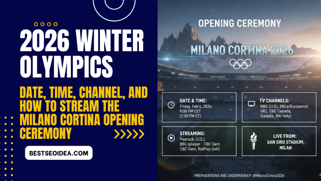 2026 Winter Olympics: Date, Time, Channel, and How to Stream the Milano Cortina Opening Ceremony