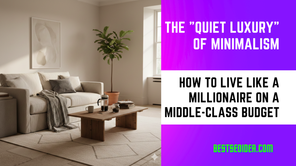 The "Quiet Luxury" of Minimalism: How to Live Like a Millionaire on a Middle-Class Budget 1 The "Quiet Luxury" of Minimalism: How to Live Like a Millionaire on a Middle-Class Budget