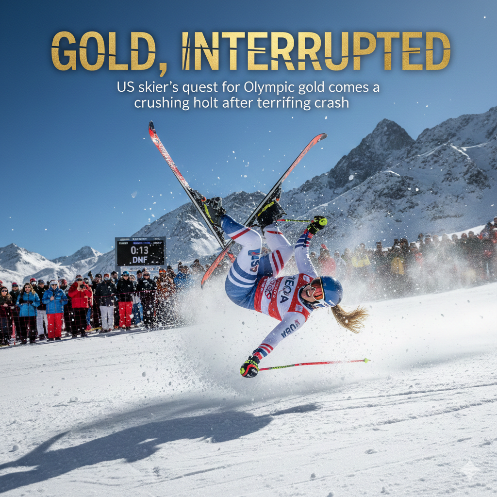 Gold, Interrupted: US Skier’s Quest For Olympic Gold Comes To A Crushing Halt After Terrifying Crash 3 Gold, Interrupted: US Skier’s Quest For Olympic Gold Comes To A Crushing Halt After Terrifying Crash