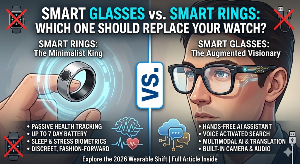 Smart Glasses vs. Smart Rings: Which One Should Replace Your Watch?