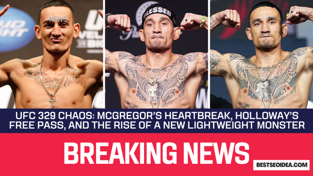 UFC 329 Chaos: McGregor’s Heartbreak, Holloway’s Free Pass, and the Rise of a New Lightweight Monster